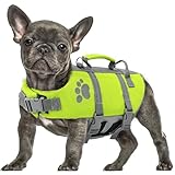 Queenmore Hundeschwimmweste Große Hunde, Ripstop Schwimmweste Hund, Verstellbare Hunde...