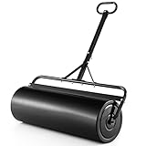 GOPLUS Rasenwalze 63/113L, 90cm Gartenwalze mit Schmutzabweiser, Handwalze...