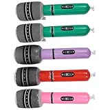 GALPADA 5 Stück Aufblasbares Mikrofon PVC Musikinstrument für Partydeko Karaoke...