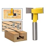 APlus T-Track Router mit T-Nut, 8 mm, Schneide 8 mm, gelbe Klinge (1 Fräser)