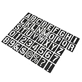 DIYEAH 1 Set Schwarze Zahlen Und Buchstabensymbole Hohlkopie Tintenstrahlschablone DIY...