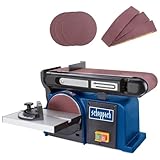 Scheppach Band-Tellerschleifer BTS900 mit Zubehör | Schleifmaschine mit 370W |...