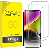 JETech Full Screen Schutzfolie für iPhone 14 Plus 6,7 Zoll, 9H Panzer Schutz Glas Folie...