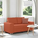 HETFTJN Zweisitzer Cordsofa Rot Orange 160 x 77 x 82 cm Cordstoff Modernes Schlafsofa...
