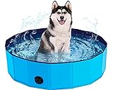 Faltbarer Pool Hundepool Schwimmbad für Hunde und Katzen,Hundebadewanne Planschbecken...