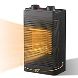 GEARLITE Heizlüfter Energiesparend Keramik, 70° Grad Drehbarer Elektroheizung mit 3...