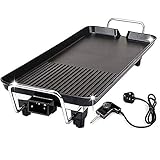 Teppanyaki Grill ，Elektrischer Rauchfreier Tischgrill Extra Große Größe -...