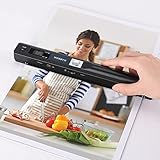 MUNBYN [Handscanner ] Auflösung s/w und Farbe Dokumentenscanner/Scanner Mobil /...