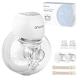 ANWIKE Milchpumpe Elektrisch Ultra-Leicht 193 g - Schmerzfreie Handsfree Milchpumpe, 3...