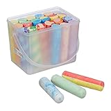 ZEYADA Straßenkreide 24er Set, Straßenmalkreide, Kreideeimer, Kinderkreide, Kreide Box