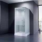 Duschmeister Waldoria 80x80 cm Komplettdusche Fertigdusche, 215 cm hoch...