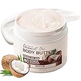 Coconut Body Butter 200g, Natürlich Kokosöl Körpercreme für trockene Haut,...