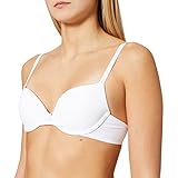 Iris & Lilly Damen Push-up-BH Mikrofaser, Weiß, 80A