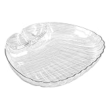 Suppenknödelplatte, transparente Servierschale, Dip-Untertasse, Mehrzweck-Küchenteller,...