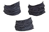Hilltop 3 x Motorrad Multifunktionstuch, Schlauchtuch, Sport-Halstuch, Bandana /...