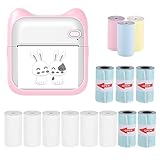 XINDELE Mini-Fotodrucker Mini-Taschen-Fotodrucker, tragbarer Thermodrucker, 203 dpi,...