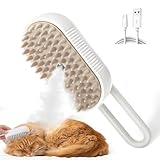 Sylswx Katzenbürste mit Dampf, 3 in 1 Steamy Brush Katze, katzenbürste mit wasser für...