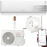 Split Klimaanlage 9000 BTU HANTECH H-PRO Heiz-&Kühlfunktion, Luftfilter, WIFI,...
