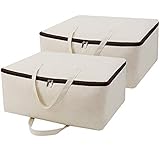 AMX 2er-Pack Aufbewahrungstasche für Bettdecken und Kissen, Trage-Tasche,...