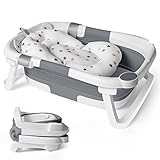 Baby Badewanne Faltbar Babywanne Klappbare mit Einsatz Babybadewanne Faltbare Neugeborenen...