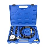 FreeTec Öldruck Messgerät Öldruckmesser, 140 PSI 10 Bar Motorzylinder...