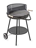 GRILLCHEF Holzkohlegrillwagen Corso | Emaillierte Feuerschale &...