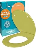 Calmwaters® Premium WC Sitz einfache Montage, Toilettendeckel bis 250 kg, Made in EU,...