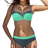 2024 Bikini Damen Set Damen-Bikini mit hoher Taille, sexy Push-up-Zweiteiler-Badeanzug,...