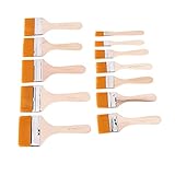 YLOPINGVEE 12 Stück Holz Ölgemälde Bürsten Set Künstler Acryl Aquarell Malen Werkzeug