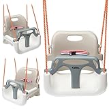 COIL Kinderschaukel Babyschaukel Outdoor 3-in-1 Schaukel Baby Verstellbarer...