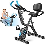 Birdfeel Faltbarer Heimtrainer, multifunktionales Indoor-stationäre Fahrräder für...