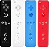 LeonDesigns Wii Controller 4er Pack - Wii Fernbedienung mit Silikonhülle und...