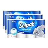 Selpak Toilettenpapier 3-lagig 6720 blatt, Klopapier, Super Weich, Extra Weich...