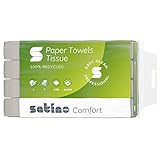 Satino by WEPA Papierhandtücher 2 lagig - Z-Falz 3.750 Blatt 20,6x24cm - saugstark &...