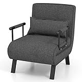 COSTWAY 4 in 1 Schlafsessel mit Bettfunktion, klappbares Schlafsofa mit...
