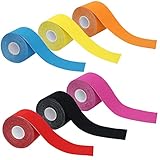KOSHIFU 6 Rollen Kinesiotapes 5cm x 5m Kinesiologie Tape Elastische Kinesio Tape Sporttape...