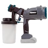 Ferrex Farbfeinsprühgerät ohne Akku & Ladegerät | 3 Düsen Farbfein-Sprühgerät, 900ml...