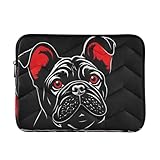Schwarze Bulldogge Lustige Hülle Laptop Computer Sleeve 13 Zoll Laptop Laptop Hülle...