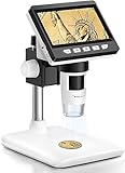 AOPICK Mikroskop Handy, LCD Digital Mikroskop 50X-500X Auflösung, 4,3-Zoll 1080P USB...
