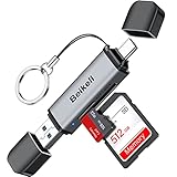 Beikell USB 3.0 Kartenleser, Dual Stecker USB C Kartenlesegerät Highspeed OTG Adapter...