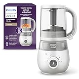 Philips Avent 4-in-1 Dampfgarer mit Mixer Premium, Babynahrungszubereiter, Dampfgaren,...