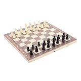 VICASKY 1 Set Schachset West Schachspielzeug Holzschachspielzeug West Internationales...
