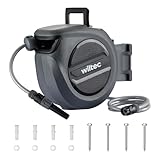 XPOtool Schlauchtrommel, Wand Schlauchbox mit Aufroll-Automatik und 15m...
