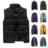 Generisch Herren Weste Elegant, Outdoor Wasserdichte Softshell Ärmellose Jacke...