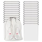 26 Stück Schuhbeutel mit Zugband (30x40cm) Transparente Kordeltasche PE Shoe Bag...