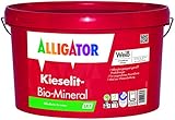 Alligator-Kieselit-Bio-Mineral - Wandfarbe weiß - Deckkraftklasse 1 - Innenwandfarbe...