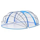 [Ovale Pool-Überdachung] – Finlon 530 x 410 x 205 cm Pool-Überdachung für ovale Pools...
