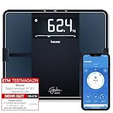 Beurer BF 915 Diagnosewaage, präzise Körperanalyse für bis zu 8 Personen, Messung von...