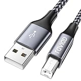 RAVIAD Druckerkabel, Scannerkabel [2M] USB 2.0 Typ B Kabel USB A auf USB B Drucker PC...
