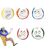 GUOYOU 5 Stück Jonglierbälle Softball Kinder Jonglierball Set, 5cm Soft Jonglierbälle,...